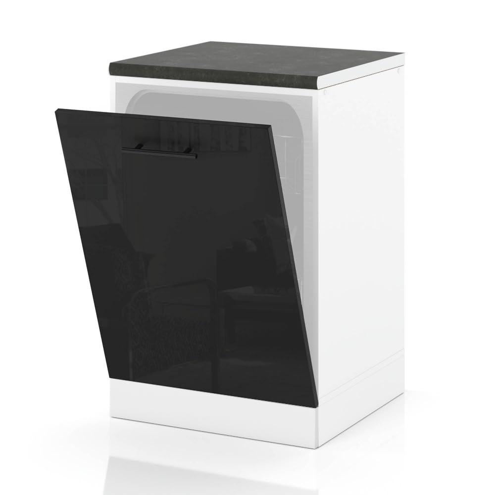 Front Do Zabudowy Zmywarki 60cm Szafka Kuchenna Spremium Czarny Połysk
