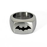 bague argent massif femme hermes Motif : logo de Batman Bague en acier massif Batman avec logo du super héros Superman. argent