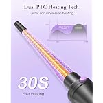 5 in 1 Curling Iron, Curling Wand Set with Thermal Brush, Flat Iron Hair Straightener, 3 Ceramic Irons (0.35"-1"), 13 Adjustable Temps, Hair Curler Waver with Heat Resistant Mat, Glove, Clip - Image 4