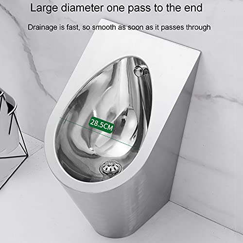 OTQEFTN Household Items Vertical Stainless Steel Steel Urinal High-Efficiency Induction Flushing Men's Urinal Bathroom Accessories Urinal Suitable for Various Families Hotels