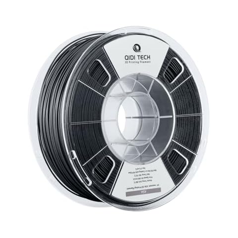 R QIDI TECHNOLOGY ASA Filament 1.75mm Black,3D Printer Filament ASA 1kg Spool(2.2lbs),High UV Resistance,Low Odor,Perfect for Printing Outdoor Functional Parts，Fit Most FDM 3D Printers Cover