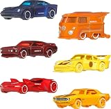 Hot Wheels Coffret Pantone, Voitures et Van en métal moulé à l’échelle 1/64 à Collectionner avec Couleurs Classiques et Emballage Artistique, JNK94