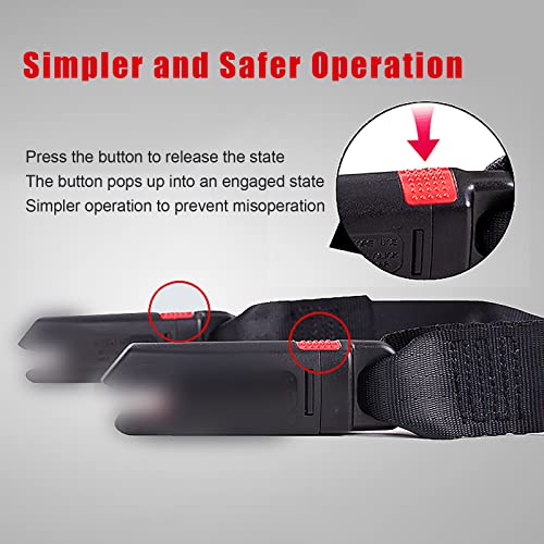 Womfui Iso-Fix Car Seat Strap, General Soft Polyester Child Seat Belt Iso-Fix Belt Adjustable 5.25Ft Withstand 15000N Tension #TOP4