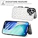 HAOPINSH Wallet Case with Card Holder for iPhone 17 White Leopard Cheetah Pattern Back Flip Folio PU Leather Kickstand Card Slots Case for Women Girls,Magnetic Clasp Shockproof 6.3
