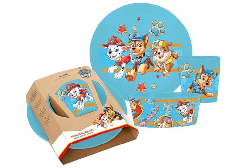 Koziol CONNECT PAW PATROL Kleiner Teller + Schale + Becher 3teil Set blau 8041714