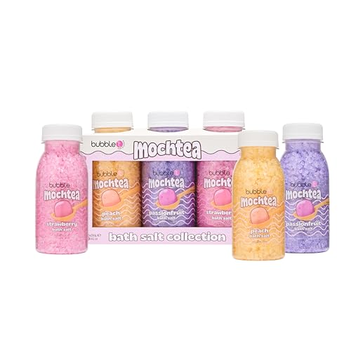 Bubble T Cosmetics Mocha Tea Bath Salts 3 x 250g, Relaxing & Moisturizing Bath Soak - Image 3