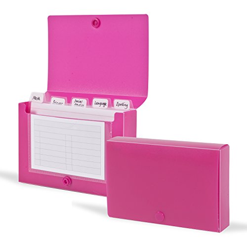 Doc It Index Card Holder 3" X 5" For Storing Recipe Cards, School Index Cards & More, 4-Pack Assorted Colors (00868-C) #TOP3