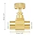 Litorange 2 Pack Heavy Duty Brass Replacement Control Needle Valve 1/4