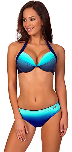 Preisvergleich Produktbild aQuarilla Damen Bikini Set 71R71D4S (Navy / Blau, 42)