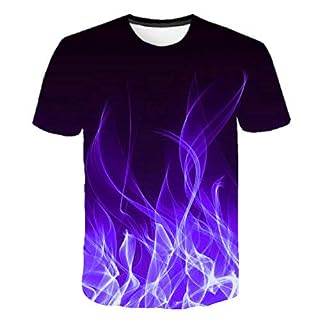 Sunofbeach Unisexe Tee Shirt Imprimé 3D Manches Courtes T-Shirts – pour Homme et Femme, Deep Purple Fire - Les Beatles, Paul McCartney, John Lennon, RIngo Starr, George Harrison