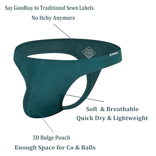 Men's Thong Sexy T-string Low-Rise Breathable G-string Comfortable Underwear Mens T-back2