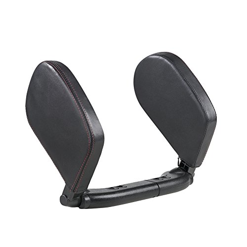 Almohada universal para cabeza y cuello de cuero para auto
