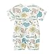 gurcooc Baby Jungen Mädchen Strampler Kurzarm Baumwolle Bodysuit Cartoon Sommer Jumpsuit Onesie Outfit Set, 3-18 Monate