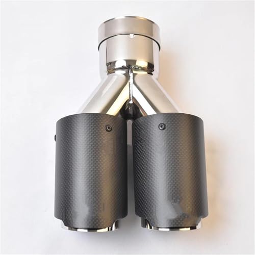 Silencieux d'échappement universel pour corriger une sortie brute via un double embout inox