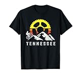 Tennessee Mountain Biking Retro Bike Rider MTB Cyclist Race T-Shirt