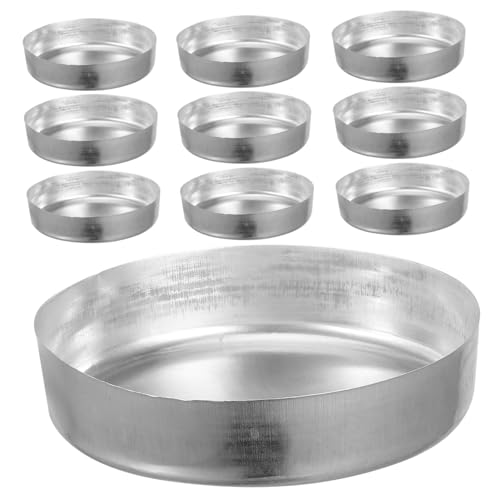 ABOOFAN Chemistry Weigh Boats 10pcs Aluminum Weighing Trays 70ml Capacity Accurate Measurement for Lab Samples