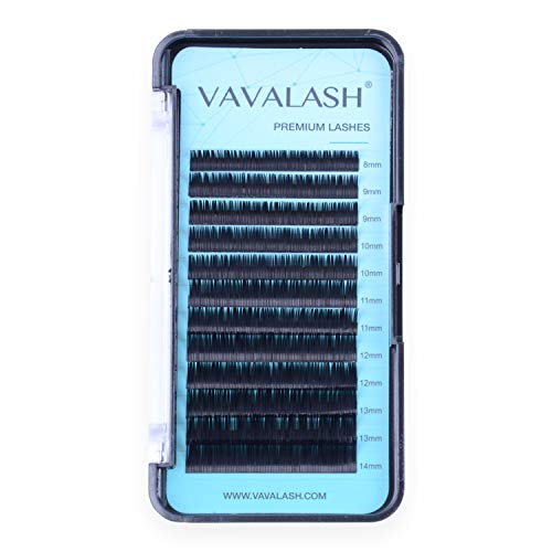 Eyelash Extension 0.1 D Curl Mink Eyelash Extensions Individual Lashes Classic Faux Mink Eyelash Extension Supplies For Salon 10mm Tray Silk Eyelashes (D 0.1,10 MM)