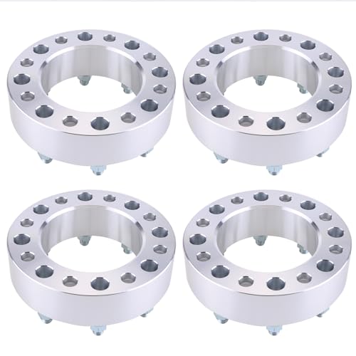 oAutoSjy Espaçadores de roda de 2 polegadas 8x170 para F250 F350 1999-2002, 4 peças de adaptadores d