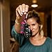 LUXPRO LP130 Focusing Bright Tactical Keychain LED Flashlight, Pink
