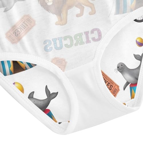 Circus Tents Toddler Girls Underwear, Girl Panties, 2T–8 Years4