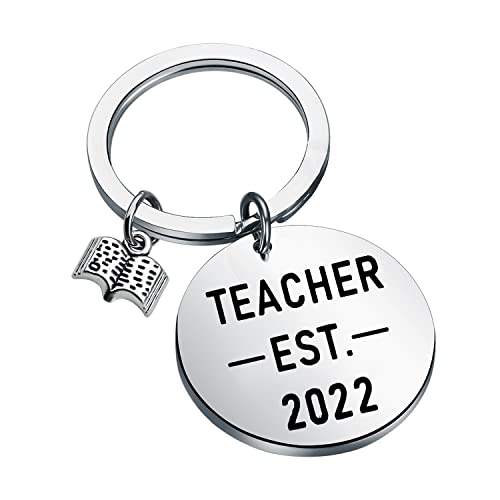 New Teacher Gifts Teacher Est 2022 Keychain future teacher gifts Teacher Graduation Gifts for Students Teacher 2022 Gifts