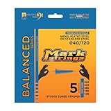 markbass E-Bass-Saiten 5er-Sätze Markbass Balanced Series Strings 5s 40-120 - Juego de cuerdas para bajo de 5 cuerdas