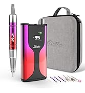 Belle Professional Nail Drill Machine, Upgraded Brushless Motor 35000RPM, Rechargeable Cordless N...