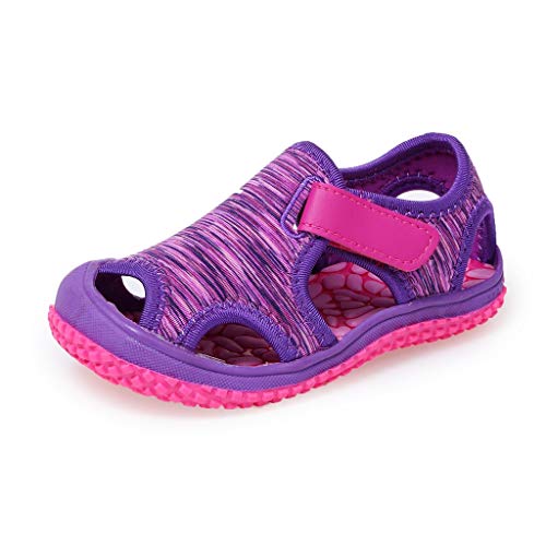 𝚆alker for Baby Boy Child Kids Boys Sandals Baby Summer Beach Girls Outdoor Shoes Non-Slip Baby Shoes (Purple, 13 Little Kids)2