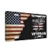 US Flag Vintage Submarine Veteran American Flag License Plate 6×12in