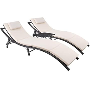 rattan chaise lounge chair