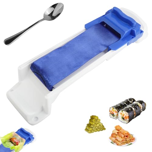 Image of Lumpia Maker, Lumpia Roller Machine with Stainless Steel Spoon, Multi-functional Egg Roll Maker, Vegetable Meat Rolling Tool for Lumpia, Egg Rolls, Sushi, Perfect for Home Kitchen and Dining Room