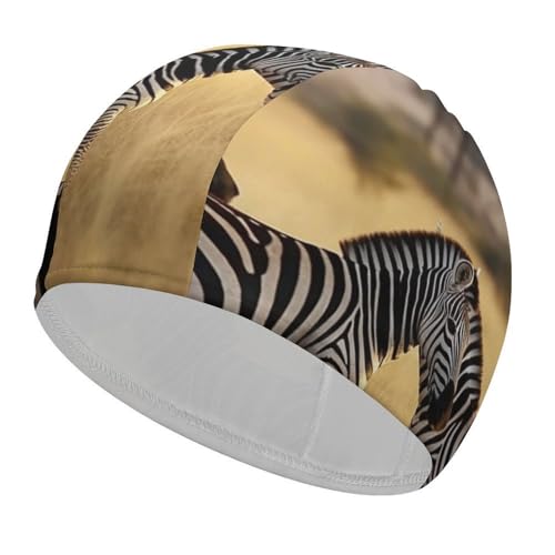 Gorro de baño de Vaca lechera para Mujeres y Hombres, Impermeable, Mantiene el Cabello seco, elástico, para Adultos, cómodo, para Cabello Largo, de Tela Antideslizante.