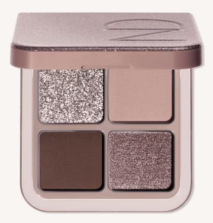 Natasha Denona Luxe Glam Compact Quad Eyeshadow Palette – Cool | 4‑Shade Neutral Cool Tones | High‑Pigment, Blendable, Travel‑Friendly Luxury Eyeshadow
