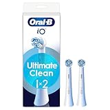 Oral-B iO Series Ultimate Clean, Original Replacement Round Brush Heads, with Crisscross Bristles for Advanced Deep Cleaning and Plaque Removal, Designed for Oral-B iO Electric Toothbrushes, 2