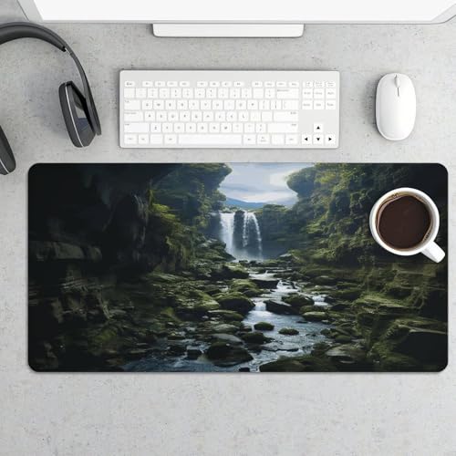 Waterfall Cliff desk pad grande rectangular goma miniatura 5