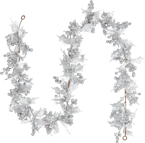 LATERN Silver Berry Christmas Garland