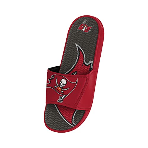 FOCO Tampa Bay Buccaneers NFL Mens Colorblock Big Logo Gel Slide - S3