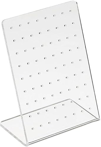HDouii Earrings Stand Display, 72 Holes Acrylic Earring Holder Organizer, Ear Studs Jewelry Storage Display, Rack Showcase Earrings Display, Stand Earring Storage