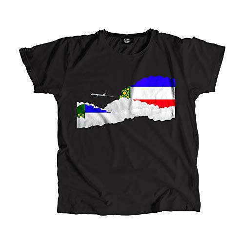 T-shirt Khakassia avion t-shirt airport flight imprimé graphique unisexe