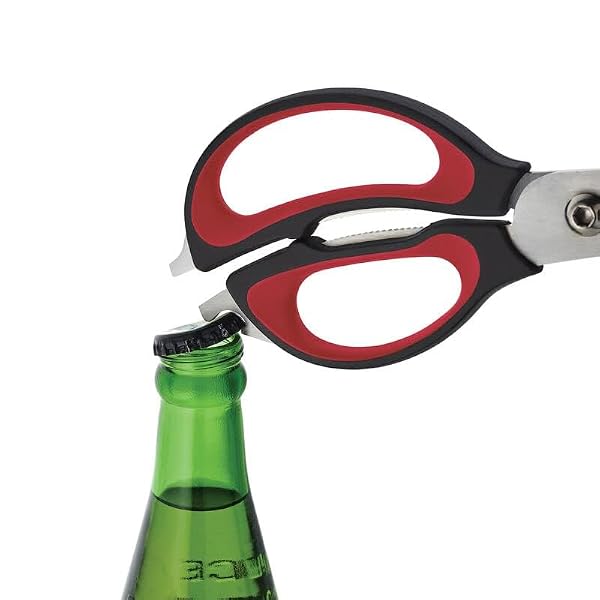 Farberware 4-In-1 Kitchen Shears 2-Piece - Multi-Purpose Design, Red by Farberware - Used condition - Image 8