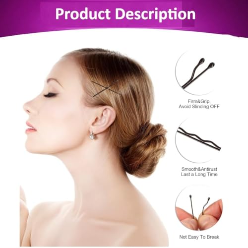 Image of Hair Accessory Combo Pack - Includes Tic Tak Clips, Bullet Pins, Bobby Pins, Juda Pins and Safety Pins for Women & Girls, Saree Draping & Daily Styling( 24 pieces tictac clips 24 pieces bullet bobby pins ,10 pieces upin 25 pcs safety pin )