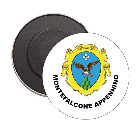ROUND MAGNET. - EMBLEM ARMORIALE MONTEFALCONE APPENNINO - FERMO- ITALY