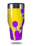 Skin Decal Wrap for Walmart Ozark Trail Tumblers 40oz - Drip Purple Yellow Teal (TUMBLER NOT INCLUDED) by WraptorSkinz