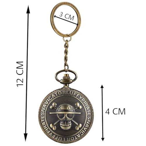 Image of Pocket Watch Metal Keychain Retro Vintage for Gifting With Key Ring Anti-Rust