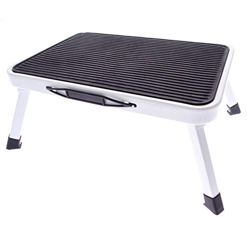 Preisvergleich Produktbild SIDCO Klapptritt Metall Klapphocker Tritthocker Trittleiter Trittstufe Camping Hocker