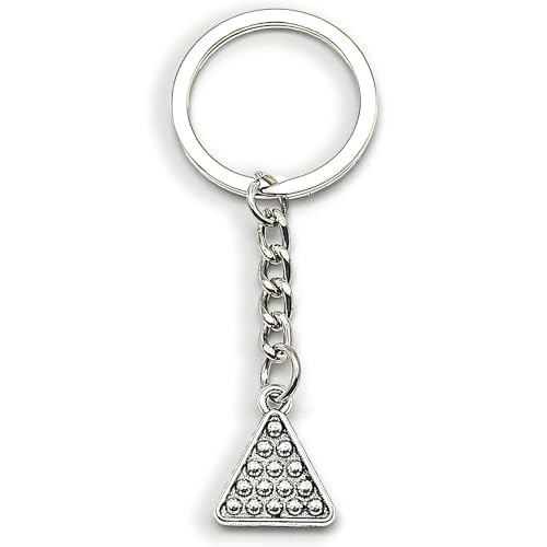 Zynara Billard Snooker Schlüsselanhänger Glücksbringer,Pool Ball Anhänger für Snooker Fans als Geschenk an Vater Mutter Geburtstag Weihnachten