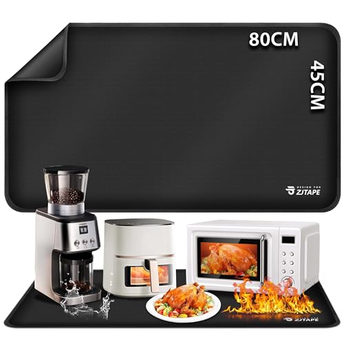 Feuerfeste Unterlage - Hitzeschutzmatte 80x45cm, Hitzebeständige Unterlage...