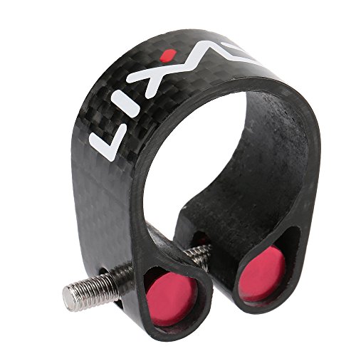 Braçadeira de espigão de selim, Romacci Braçadeira de espigão de selim de fibra de carbono 30,2 mm 3