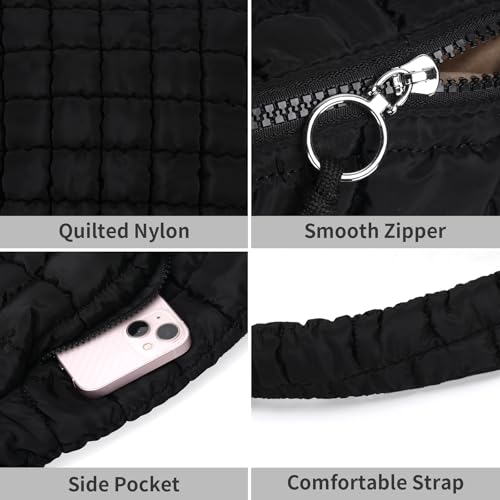 Bolso tote acolchado grande para mujer miniatura 6