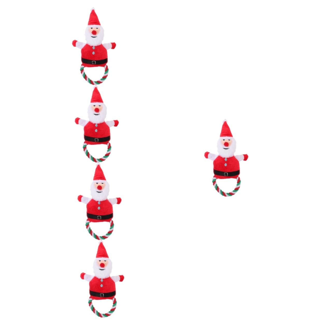 Sosoport 5stücke Puppy Chew Toy Im Santa Claus Design Xmas Molar Spielzeug Für Hunde Langlebig Und Quietschend Für Zahnpflege Und Spielerisches Kauen Für Große Und Kleine Hunde